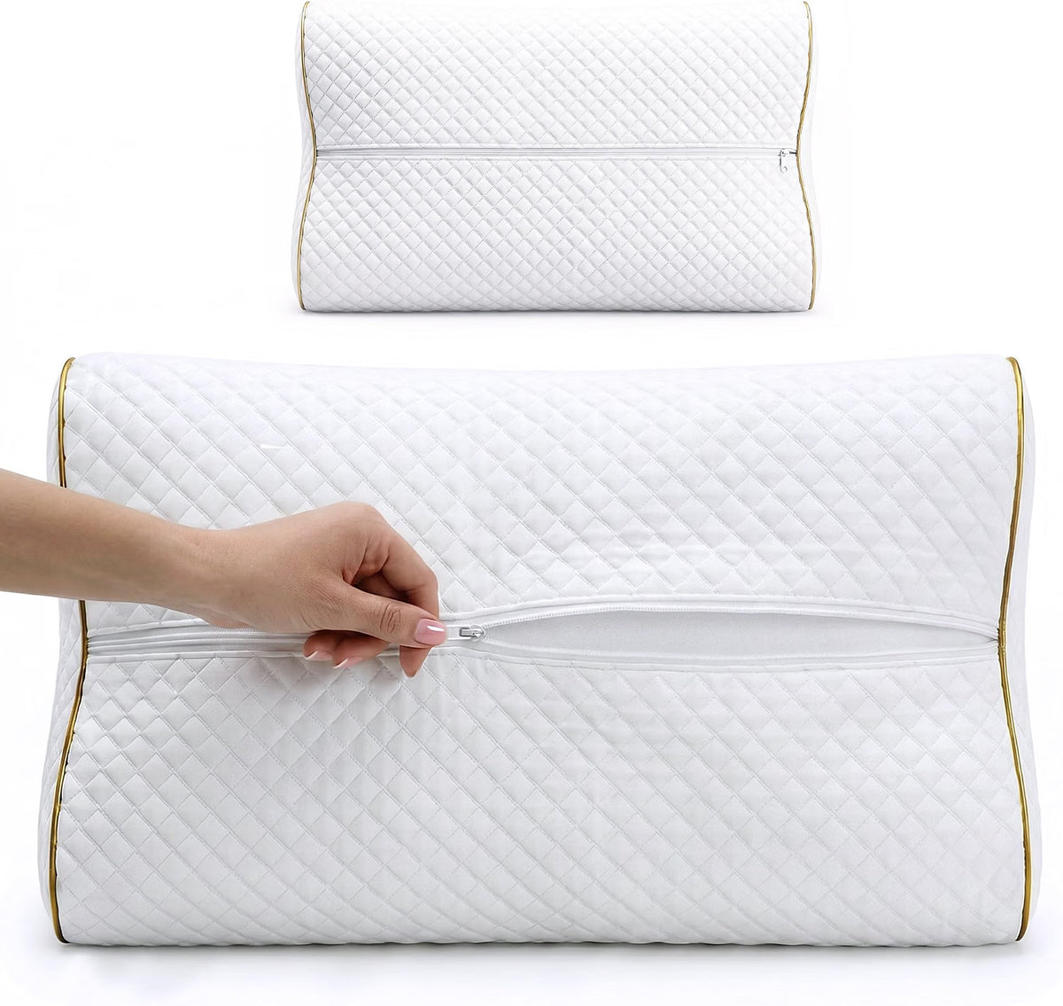 Ergonomisches Nackenstützkissen ErgoFlex – Höhenverstellbar