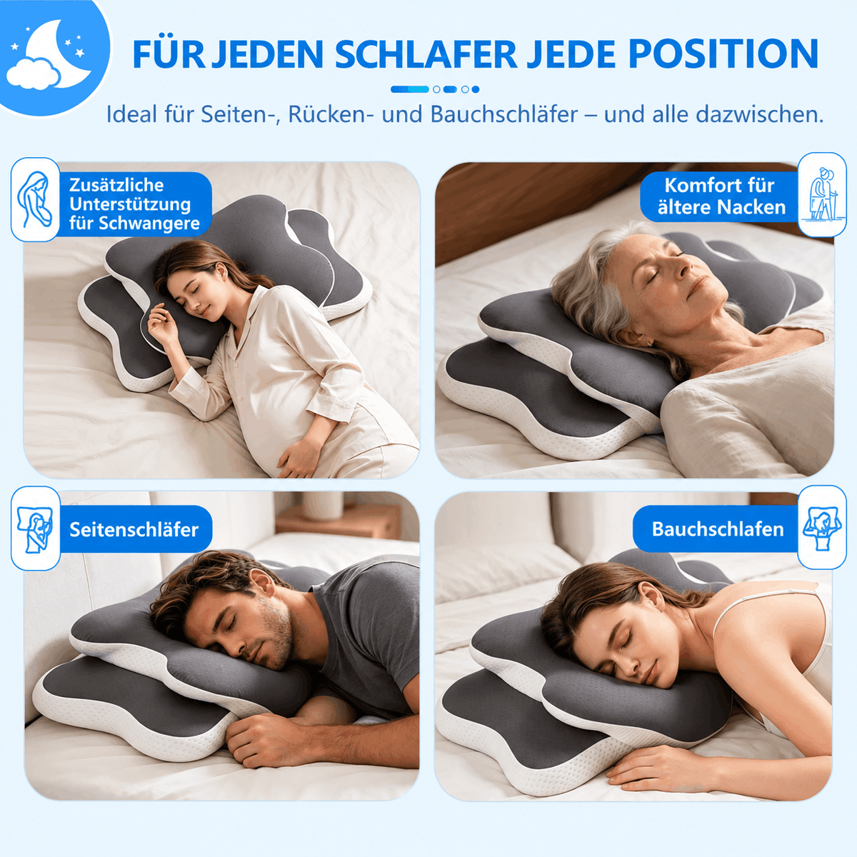 Ergonomisches Nackenstützkissen AirContour