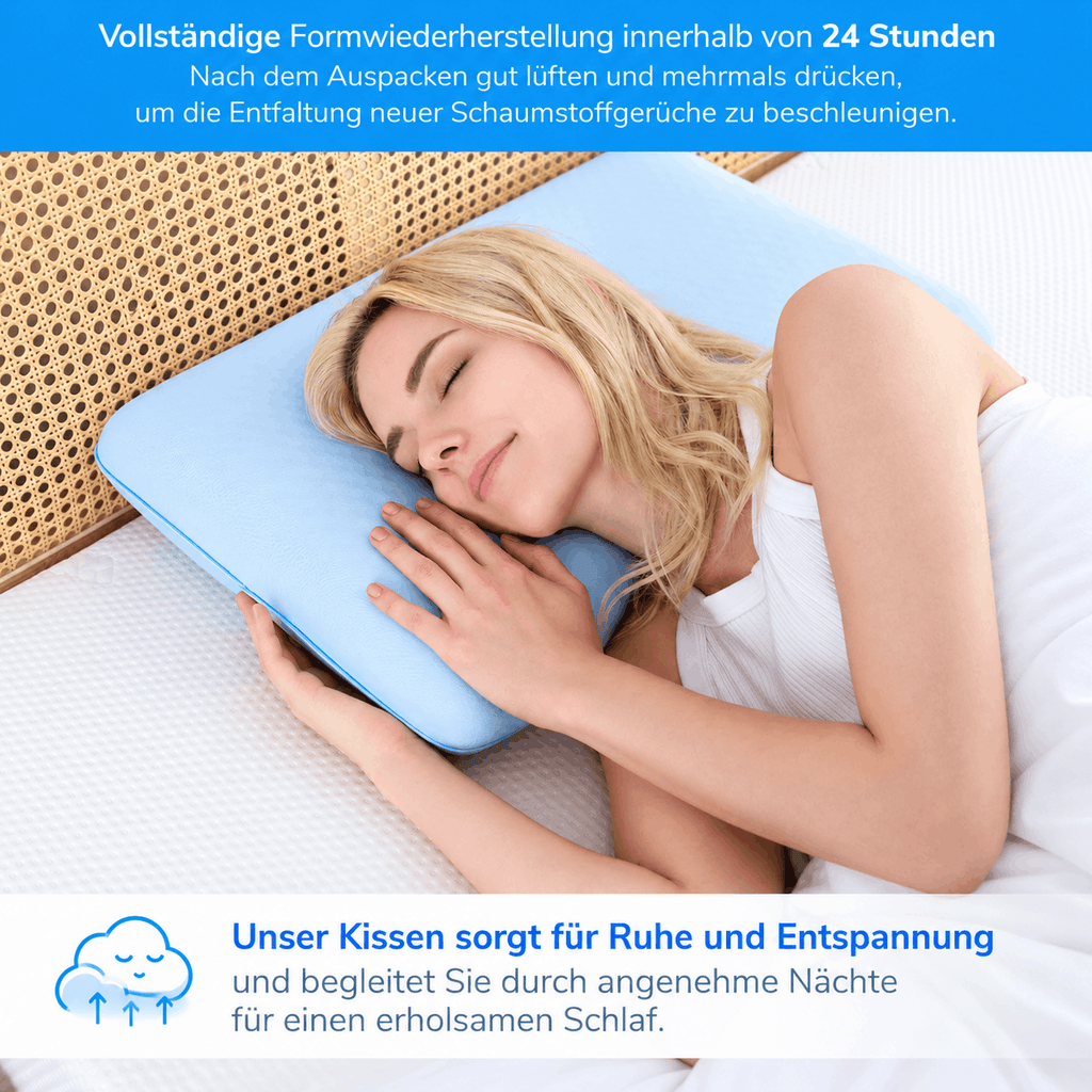 Kühlendes Memory-Foam-Kissen CoolCloud