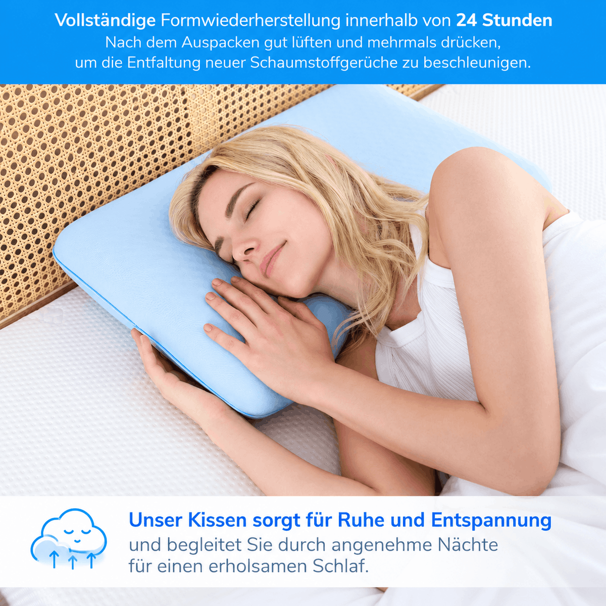 Kühlendes Memory-Foam-Kissen CoolCloud