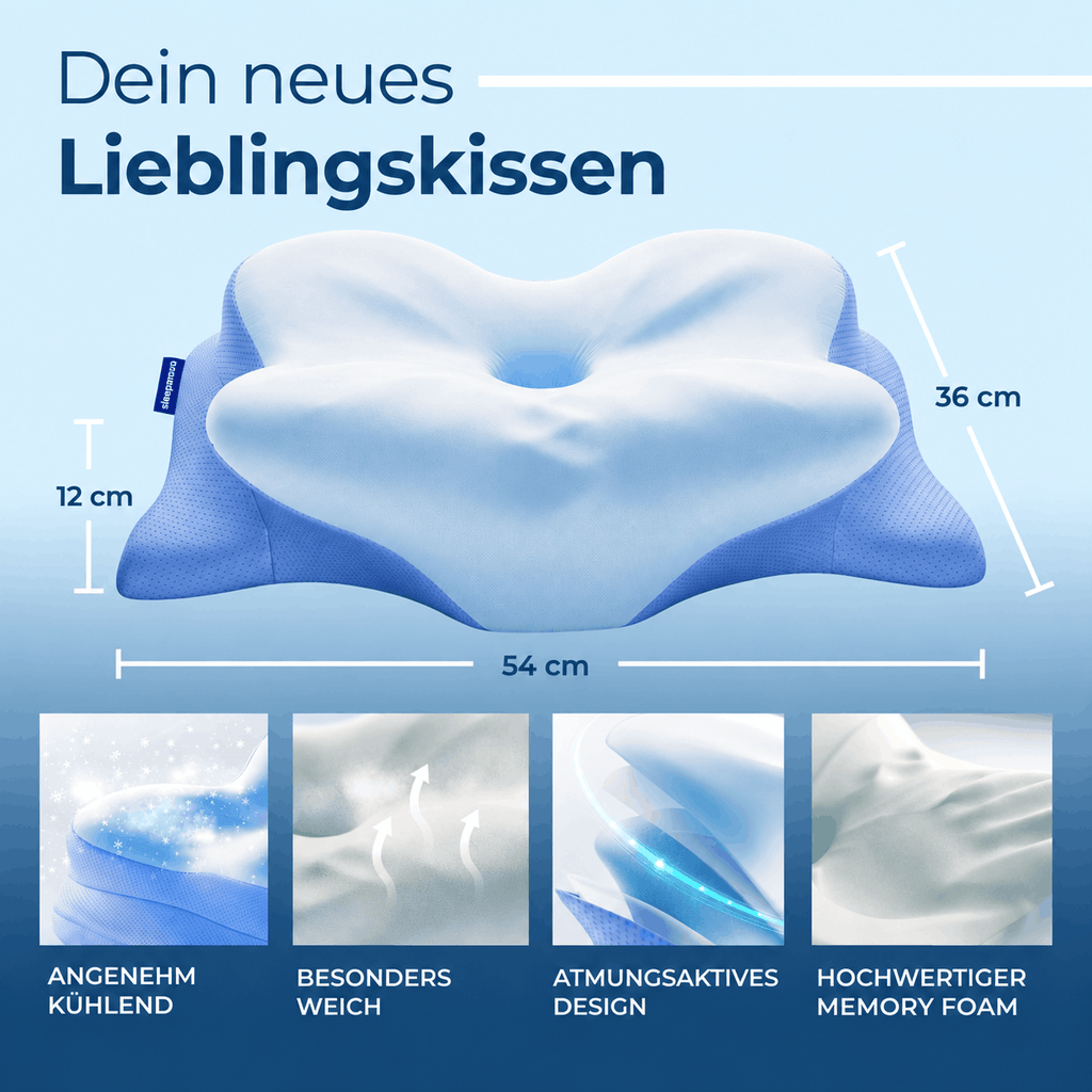 Ergonomisches Nackenstützkissen ErgoContour